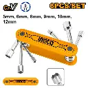 6 PCS FOLDING NUT DRIVER SET INGCO (HFND0601)