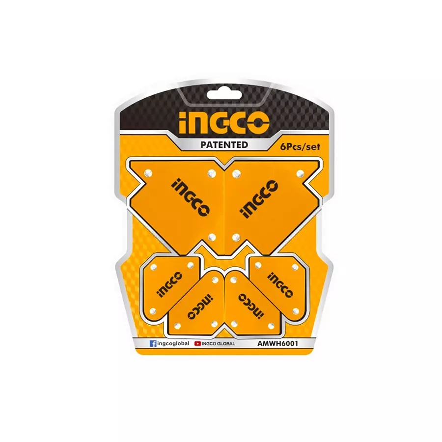 6 PCS MAGNETIC WELDING HOLDER SET INGCO (AMWH6001)