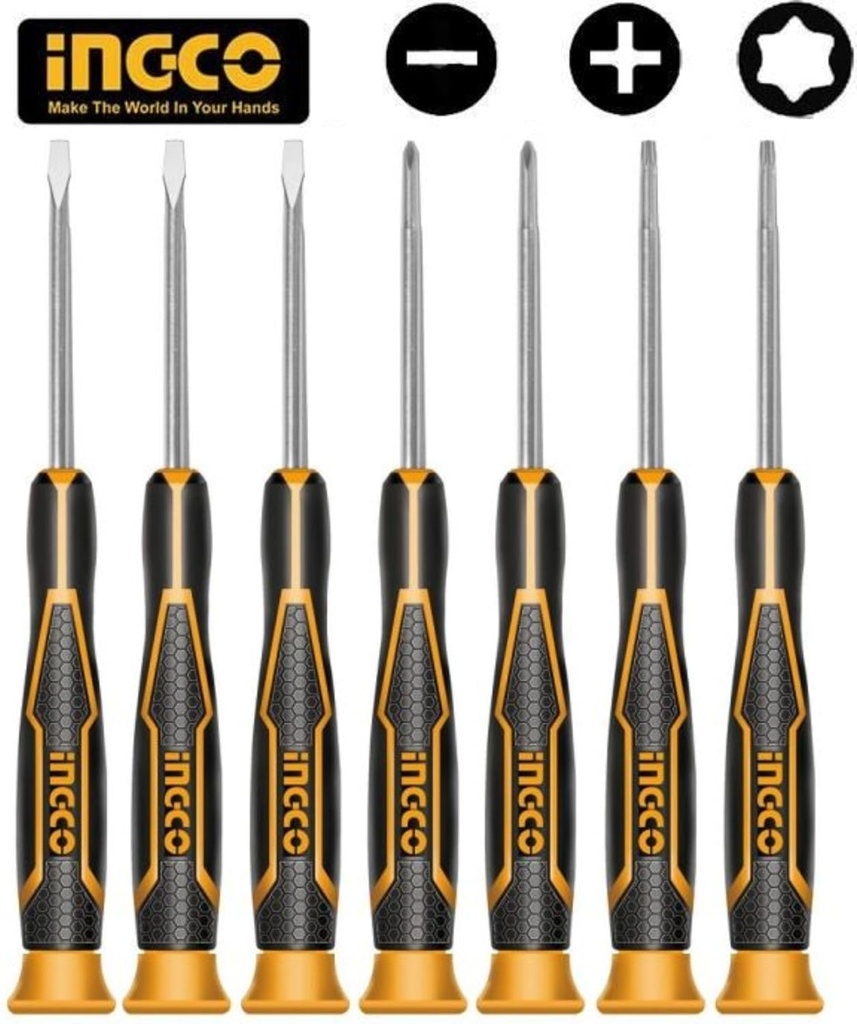 7PCS  SCREWDRIVER SET INGCO (HKSD0718)