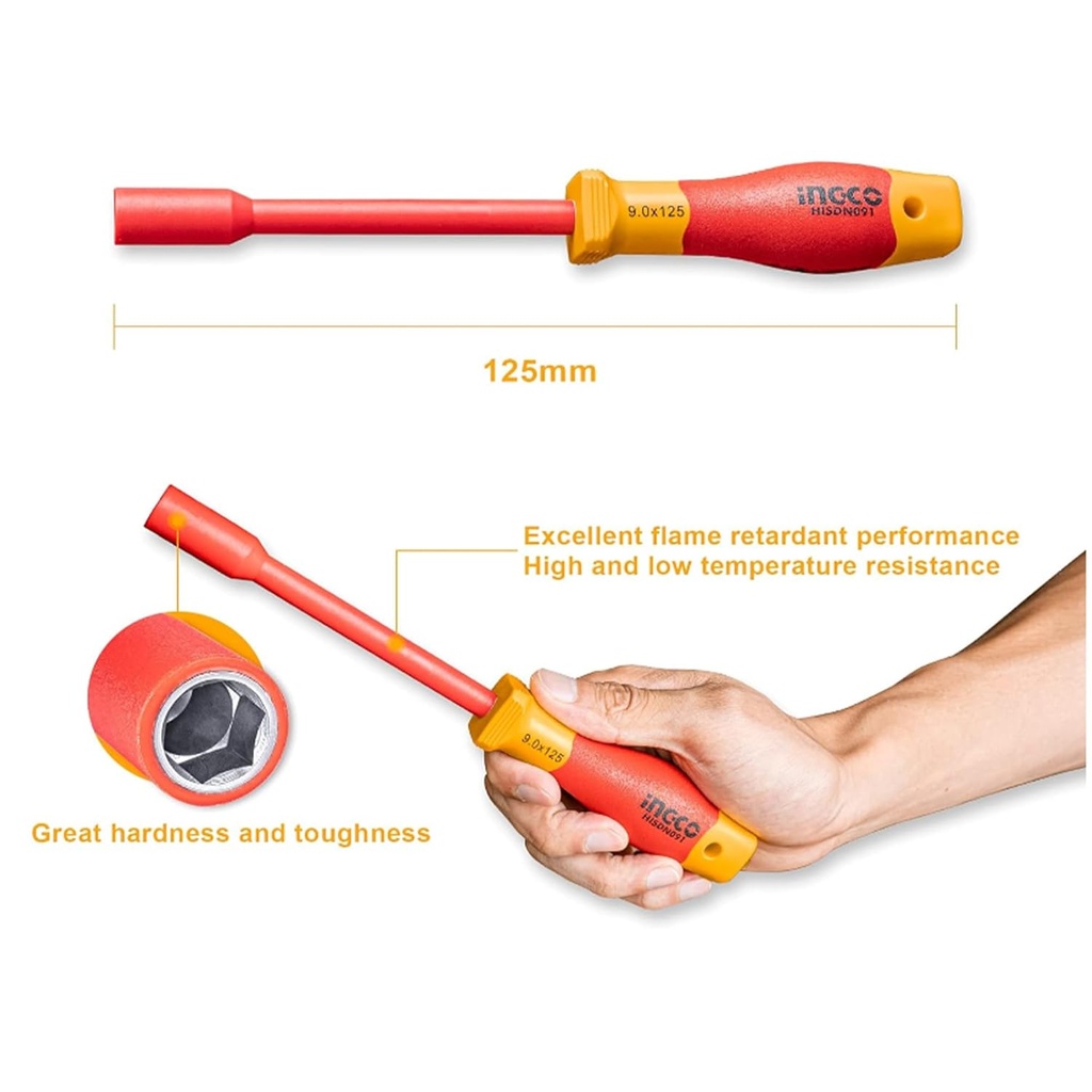 7PCS INSULATED NUT SCREW SET INGCO (HKISD0701)