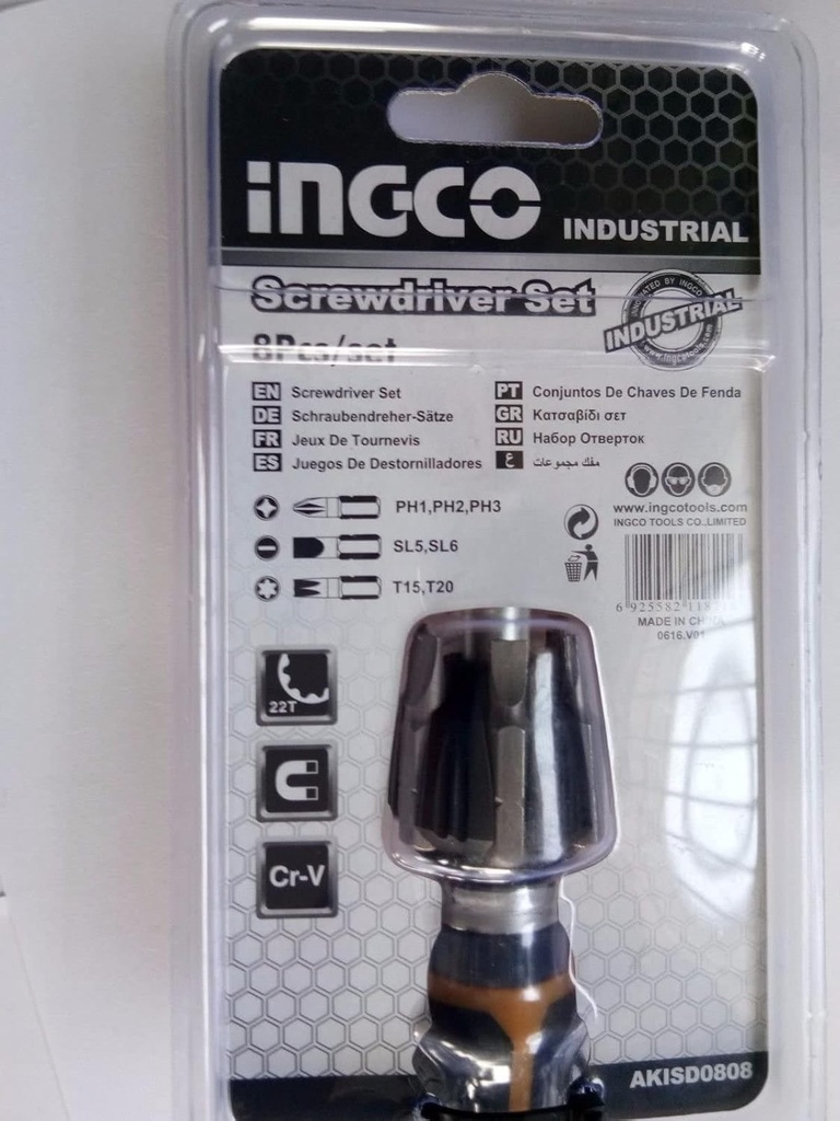 8 IN 1 SCREWDRIVER INGCO (AKISD0808)