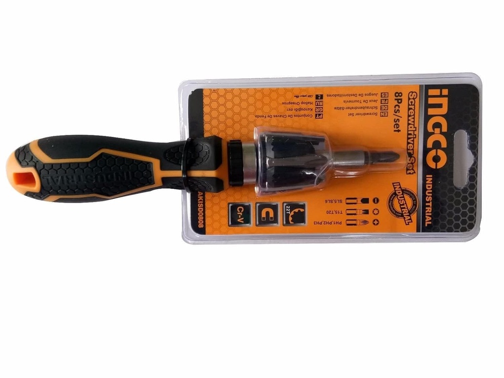 8 IN 1 SCREWDRIVER INGCO (AKISD0808)