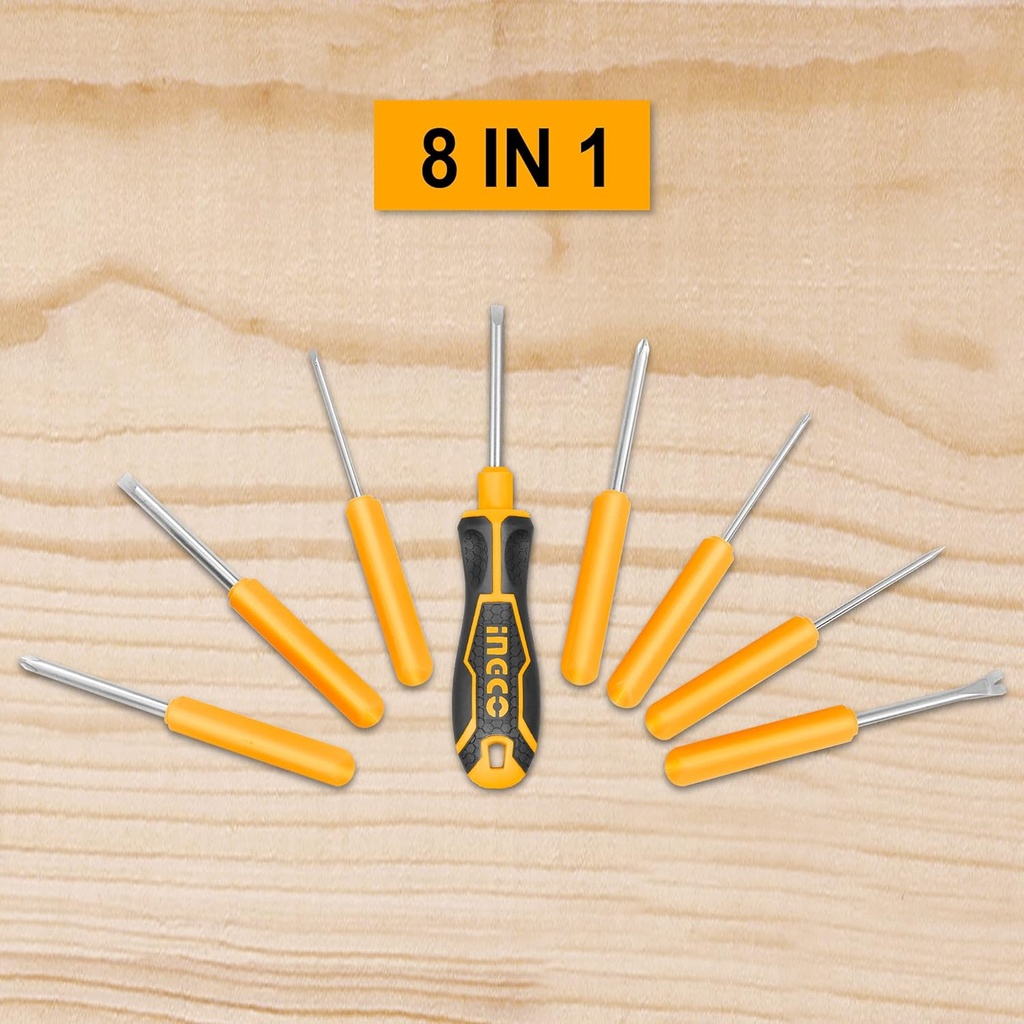 8 IN 1 SCREWDRIVER SET  INGCO (AKISD0901)