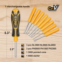 8 IN 1 SCREWDRIVER SET  INGCO (AKISD0901)