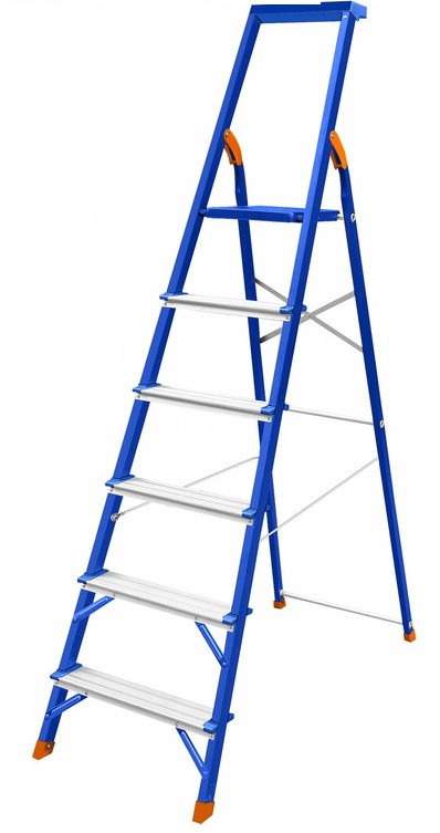 ALUMINIUM LADDER 6 STEP WADFOW (WLD1H06)