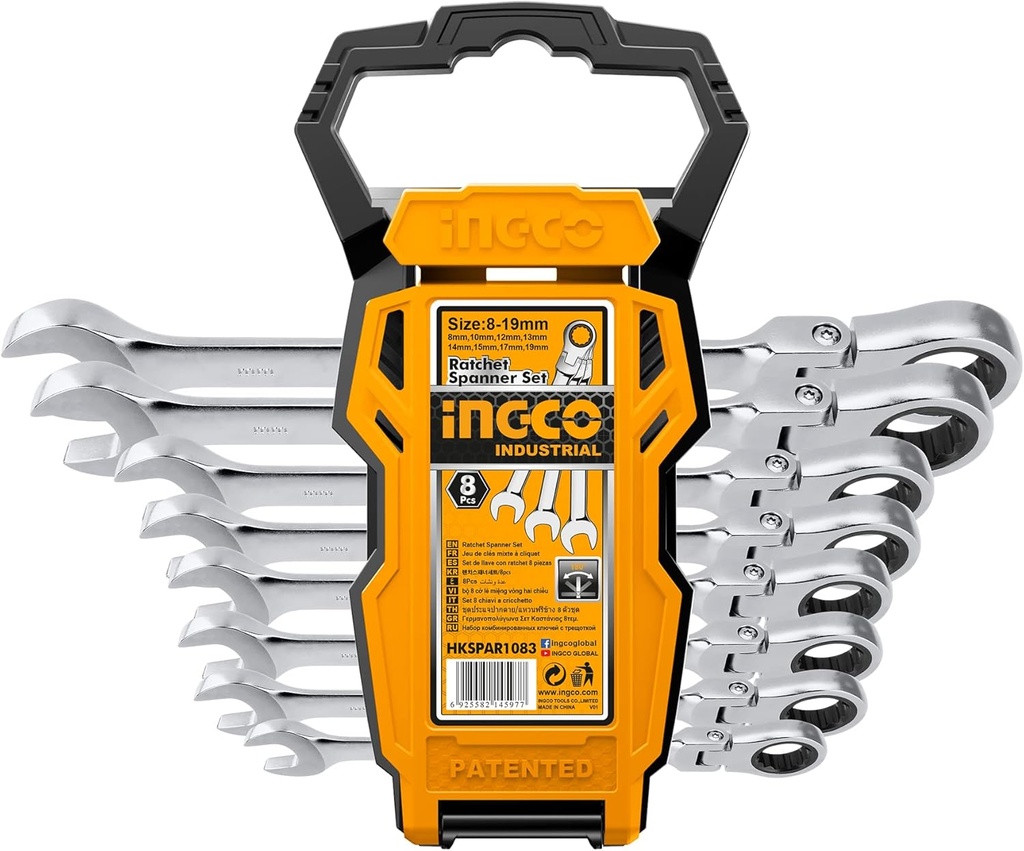 8 PCS FLEXIBLE RACHET SPANNER SET INGCO (HKSPAR1083