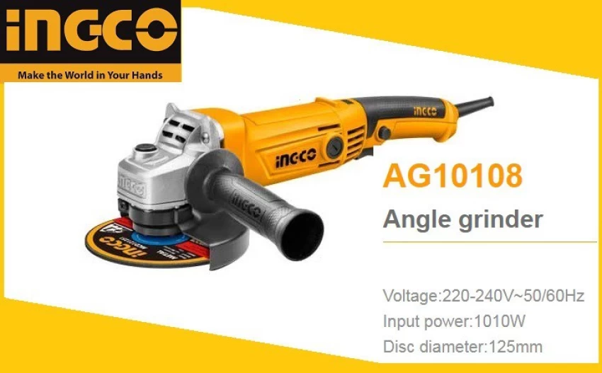 ANGLE GRINDER 1010W 125MM INGCO (AG10108-5)