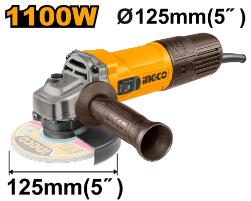 ANGLE GRINDER 1100W 100MM INGCO (AG1100382)