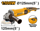 ANGLE GRINDER 1100W 125MM INGCO (AG1100385)