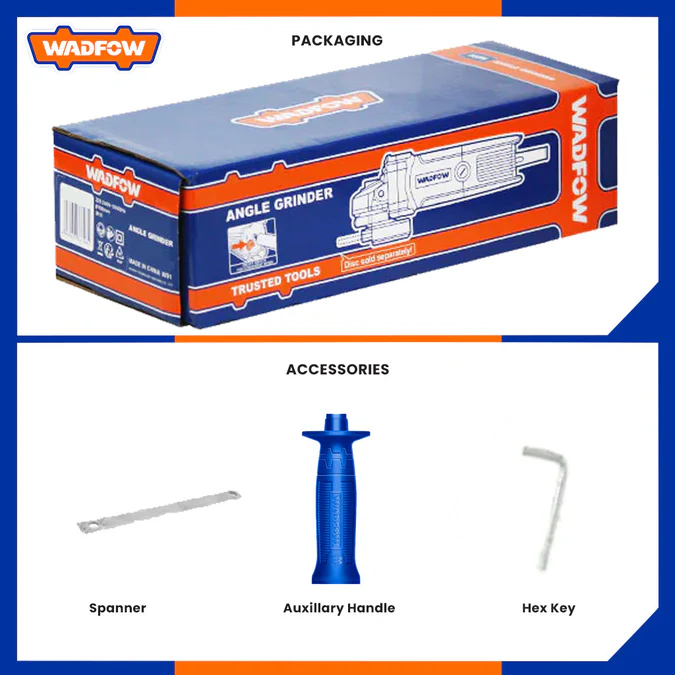 ANGLE GRINDER 1800W 7" WADFOW (WAG851801)