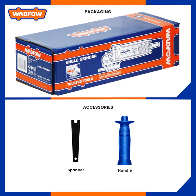 ANGLE GRINDER 2000W 9" WADFOW (WAG852001)