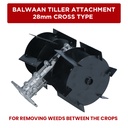 BALWAN TILLER ATTACHMENT 28MM CROSS TYPE