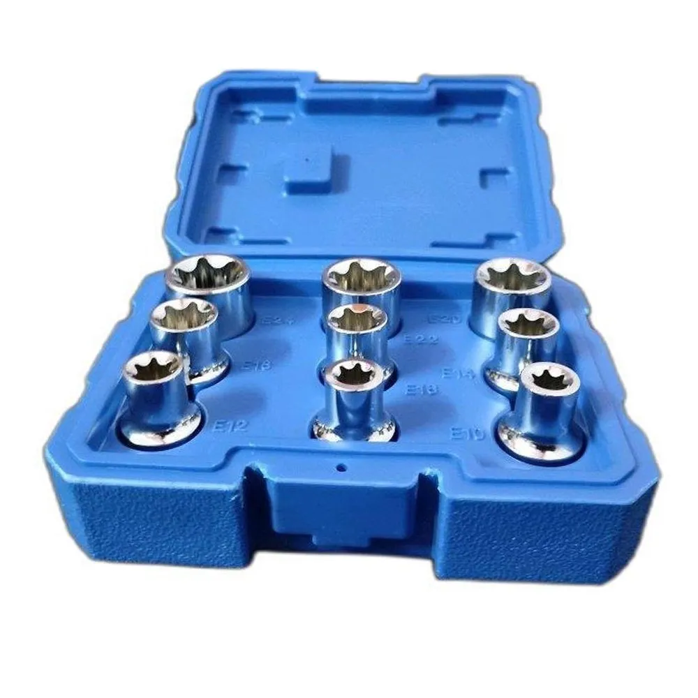 9PCS E-SOCKET SET 1/2" DE NEERS