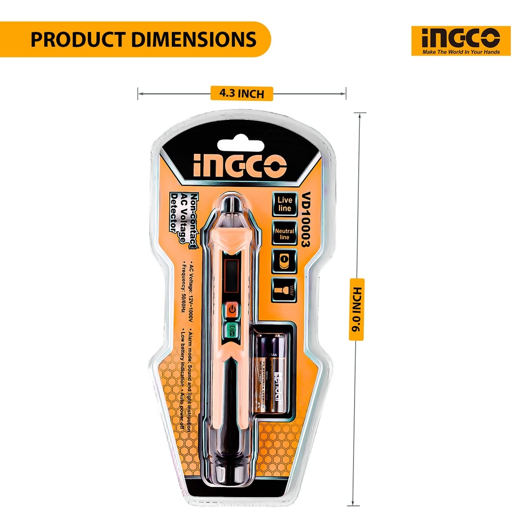 AC VOLTAGE DETECTOR INGCO (VD10003)