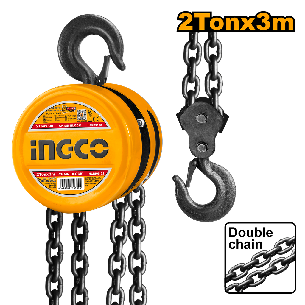 CHAIN BLOCK 2 TON INGCO (HCBK0202)