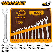 COMBINATION SPANNER SET 6-32MM INGCO (HKSPA1143)