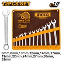 COMBINATION SPANNER SET 6-32MM INGCO (HKSPA1143)