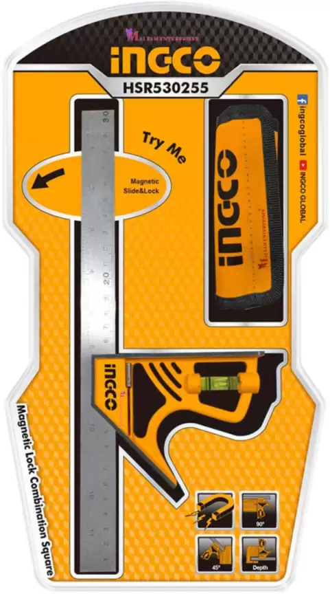 COMBINATION SQUARE MAGNATIC LOCK INGCO (HSR530255)