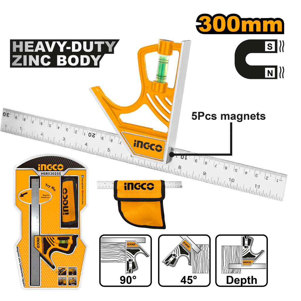 COMBINATION SQUARE MAGNATIC LOCK INGCO (HSR530255)