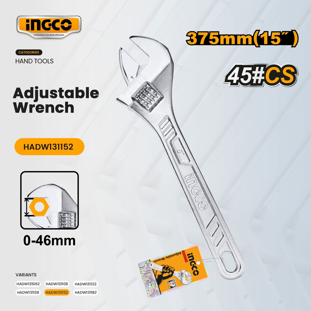 ADJUSTABLE WRENCH (15") HADW131152