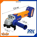 CORDLESS ANGLE GRINDER 4" 20V WADFOW (WLAPM12)