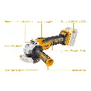 CORDLESS ANGLE GRINDER 4" 4AH INGCO (CAGLI2210031)