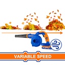 CORDLESS BLOWER 20V WADFOW (WBLP511)