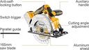 CORDLESS CIRCULAR SAW 20W INGCO (CSLI1651)