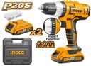 CORDLESS IMPACT DRILL 20V INGCO (CIDLI20031)