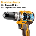 CORDLESS IMPACT DRILL 20V INGCO (CIDLI20031)