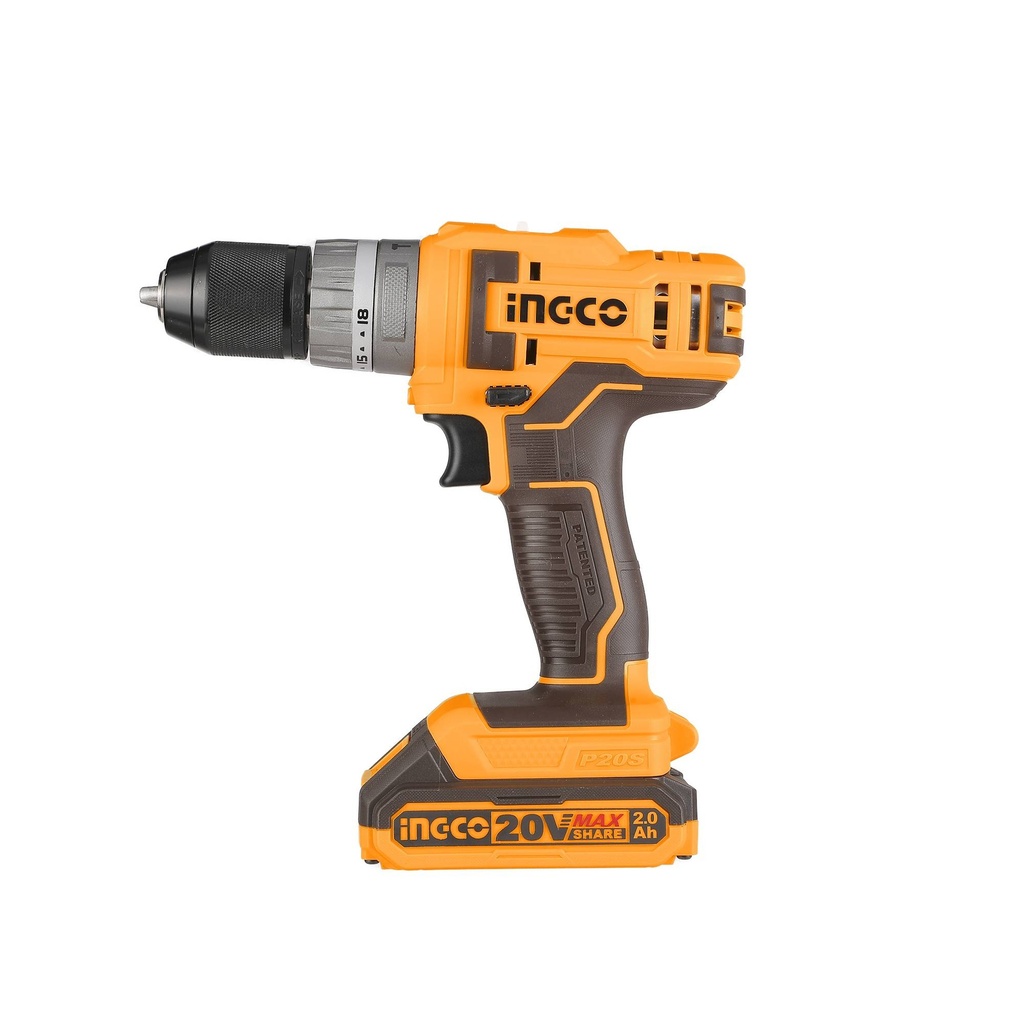 CORDLESS IMPACT DRILL 20V INGCO (CIDLI201452)