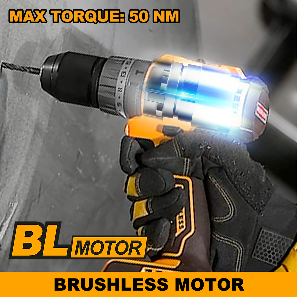 CORDLESS IMPACT DRILL BRUSHLESS INGCO (CIDLI20508)