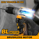 CORDLESS IMPACT DRILL BRUSHLESS INGCO (CIDLI20508)