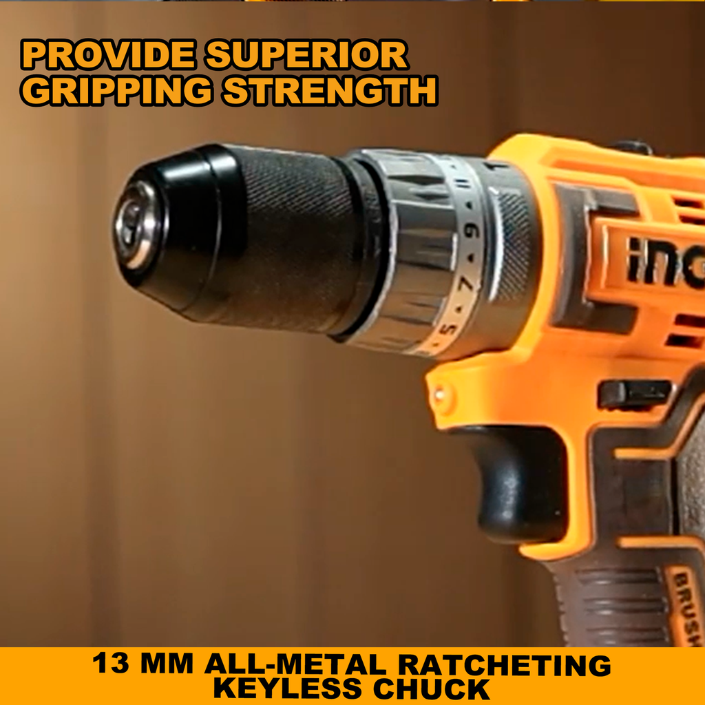 CORDLESS IMPACT DRILL BRUSHLESS INGCO (CIDLI20508)
