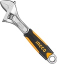 ADJUSTABLE WRENCH 8" WITH GRIP INGCO (HADW131088)