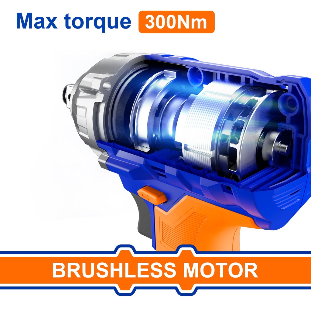 CORDLESS IMPACT WRENCH & DRILL SET WADFOW (WCK2017)