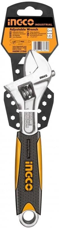 ADJUSTABLE WRENCH 8" WITH GRIP INGCO (HADW131088)