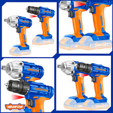 CORDLESS IMPACT WRENCH & DRILL SET WADFOW (WCK2017)