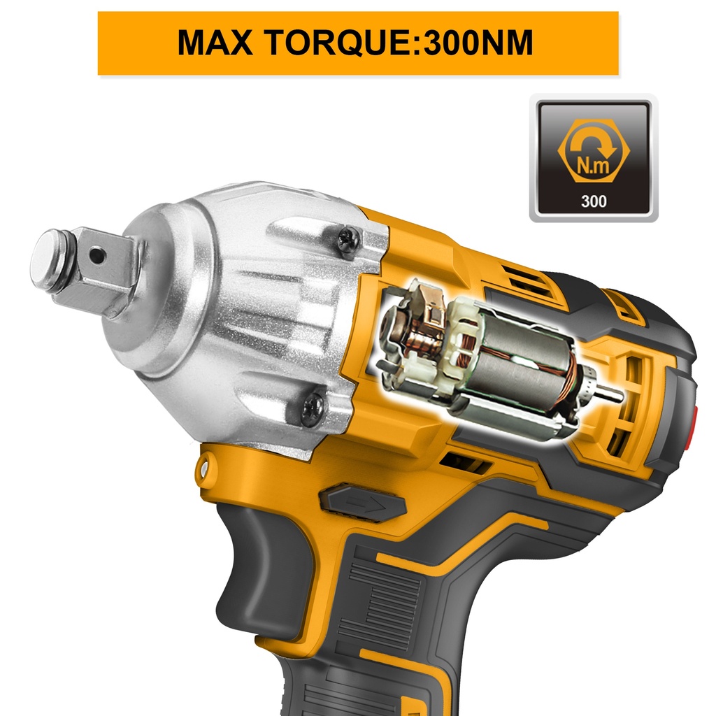CORDLESS IMPACT WRENCH 300NM INGCO (CIWLI2038)