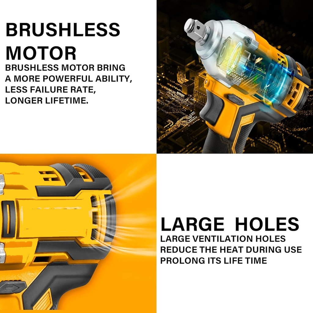 CORDLESS IMPACT WRENCH 300NM INGCO (CIWLI2038)