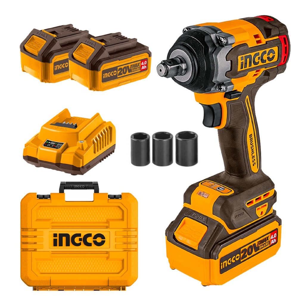 CORDLESS IMPACT WRENCH 500NM INGCO (CIWLI2050)