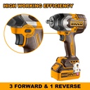 CORDLESS IMPACT WRENCH 850NM INGCO (CIWLI2085)