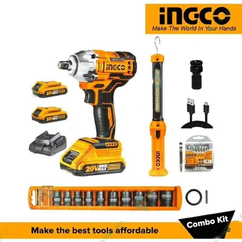 CORDLESS IMPACT WRENCH COMBO SET INGCO (COSLI23011)