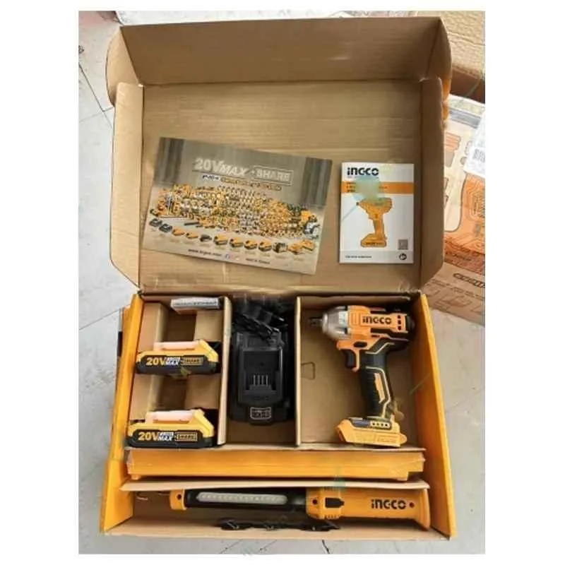 CORDLESS IMPACT WRENCH COMBO SET INGCO (COSLI23011)