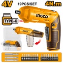CORDLESS SCREWDRIVER 4V INGCO (CSDLI0442)