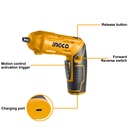 CORDLESS SCREWDRIVER 4V INGCO (CSDLI0442)