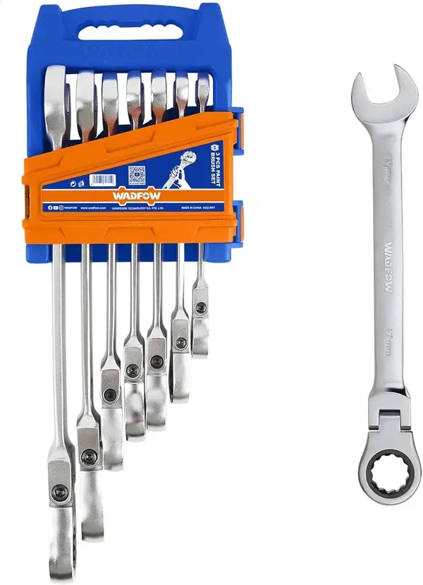 7 PCS FLEXIBLE RATCHET SPANNER SET WADFOW (WSP5207).webp