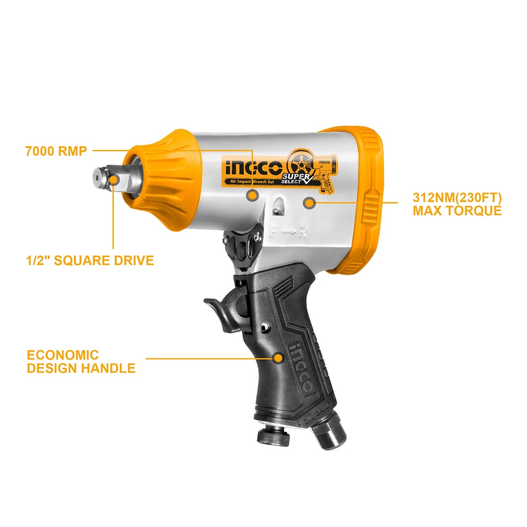 AIR IMPACT WRENCH 12.5MM INGCO (AIW12312)