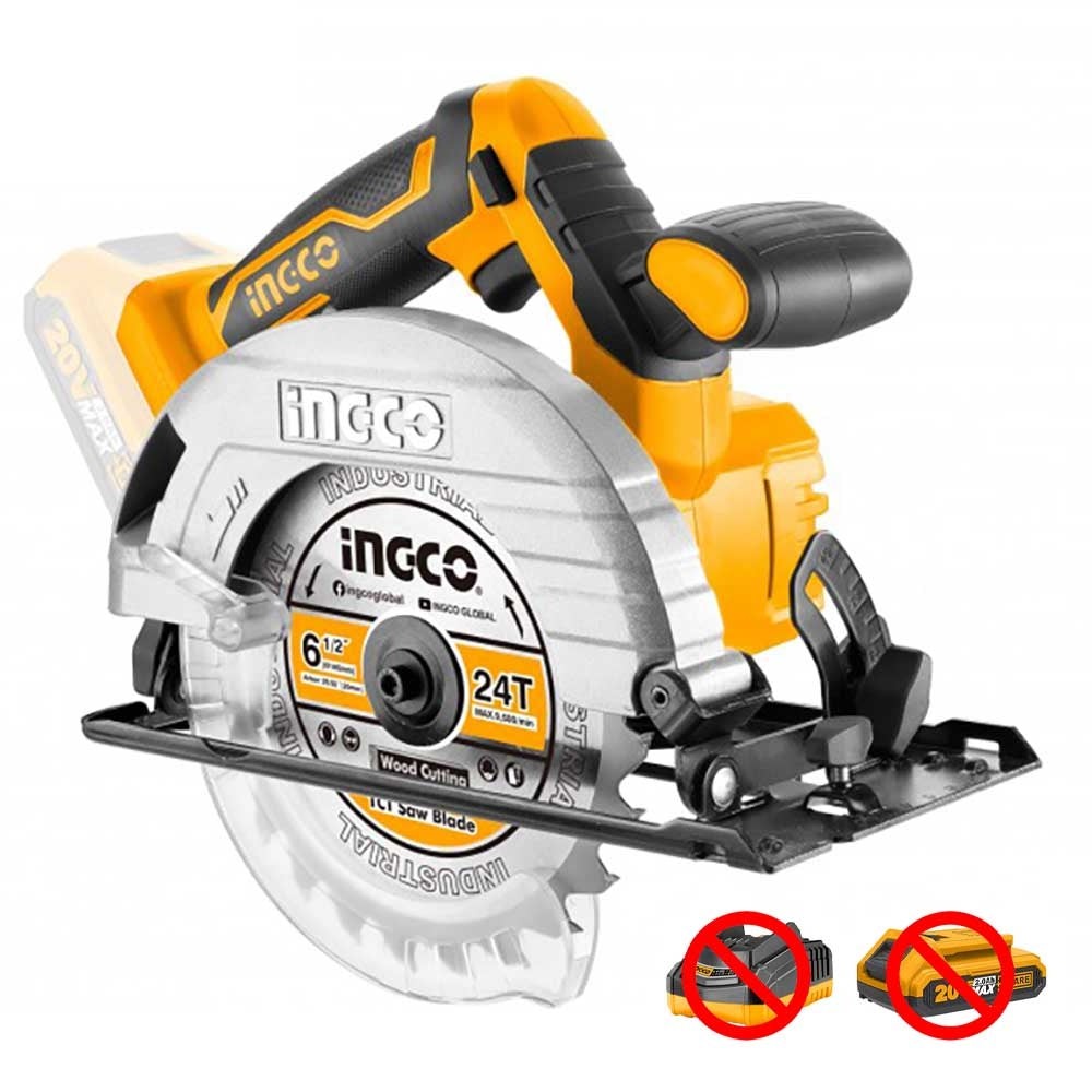 Sega Circolare a Batteria 20 V Nuda - Ingco CSLI1651