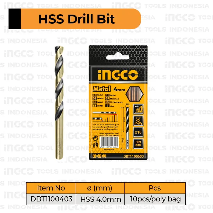 HSS METAL BIT 4MM INGCO (DBT1100403)-4.webp